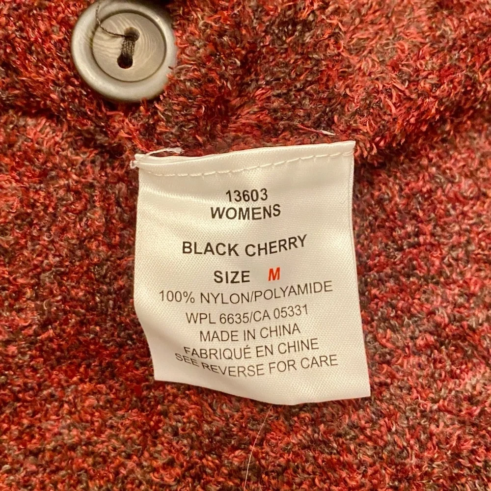Woolrich Women’s StillCreek Red Brown Mock Neck Long Sleeve Casual Sweater SZ M